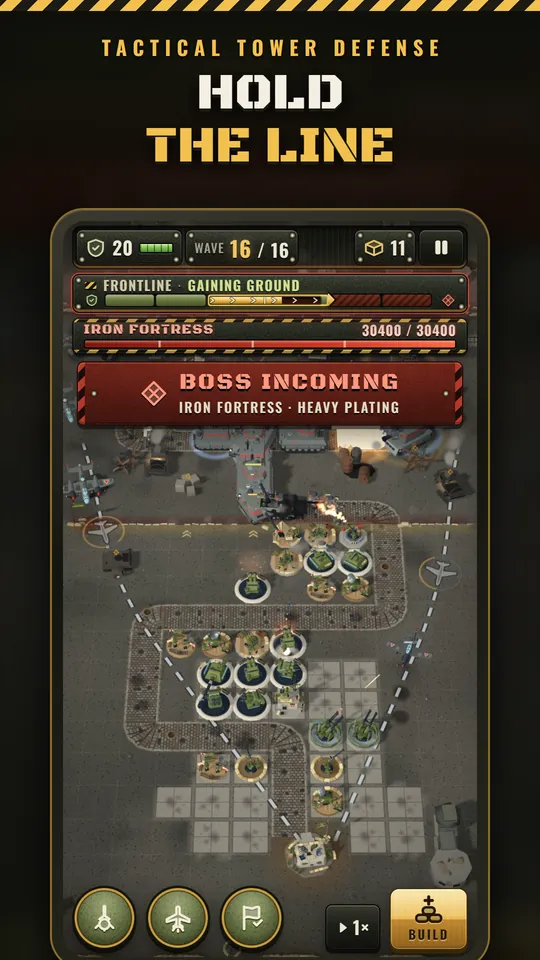 A boss wave: the Iron Fortress is incoming