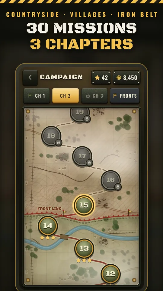 The campaign map